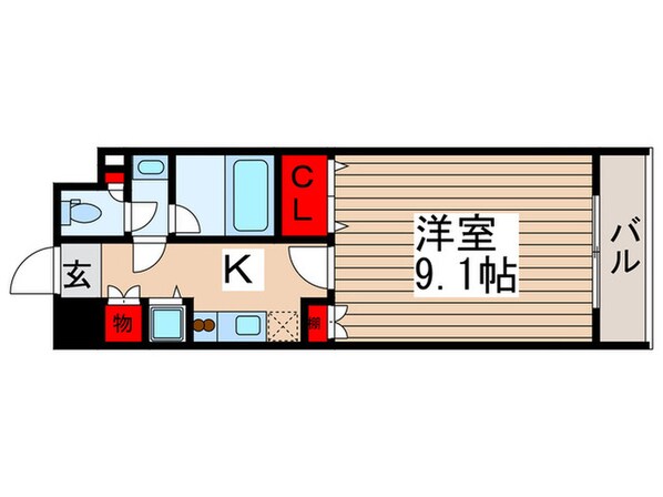 レジディア上野池之端の物件間取画像